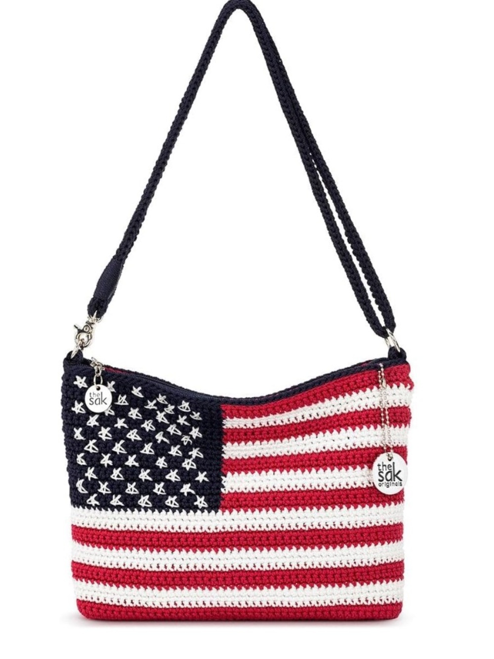 The Sak Linden Crossbody Crochet American Flag